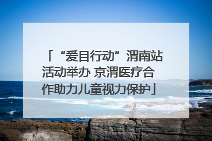 “爱目行动”渭南站活动举办 京渭医疗合作助力儿童视力保护